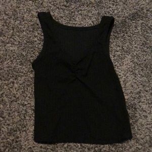 This is a ribbed tank with a V neck size S/M